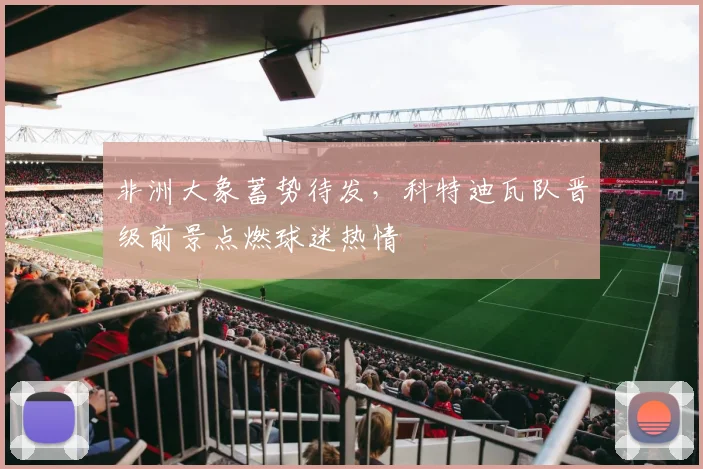 非洲大象蓄势待发，科特迪瓦队晋级前景点燃球迷热情 - 彩客网推荐